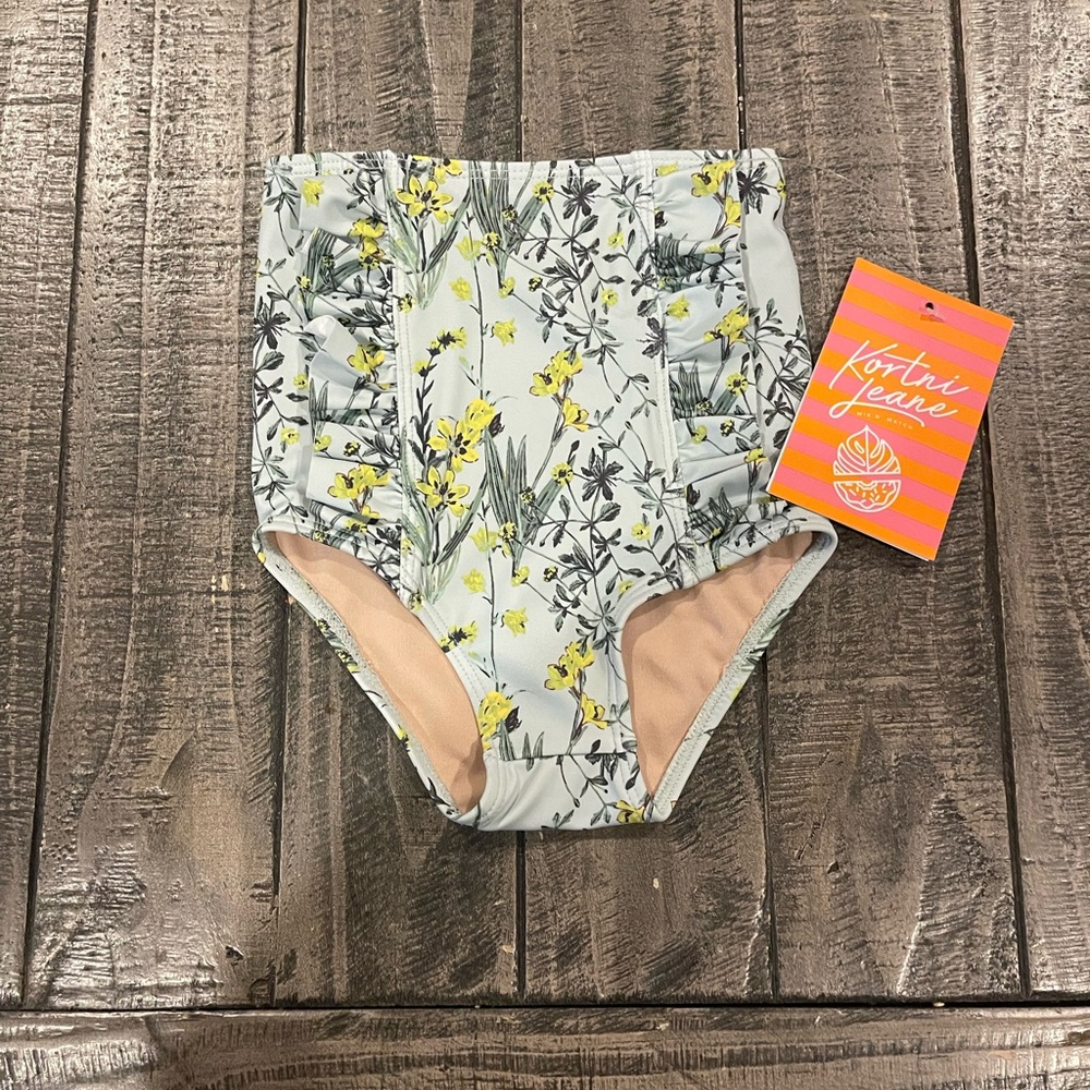 Sweet floral print swim bottom